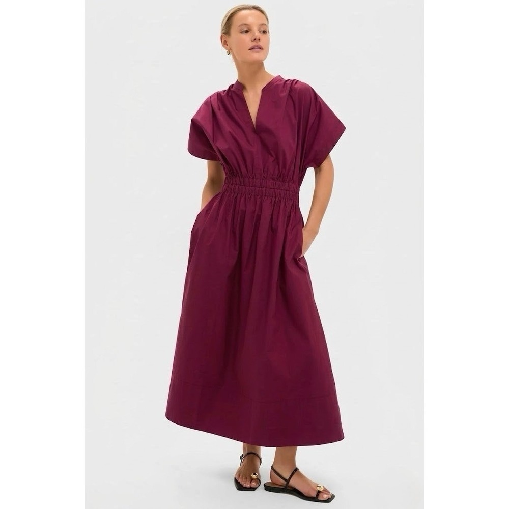 Tuckernuck Pomander Place Winetasting Cotton Mabel Maxi Women's L Dress NWT